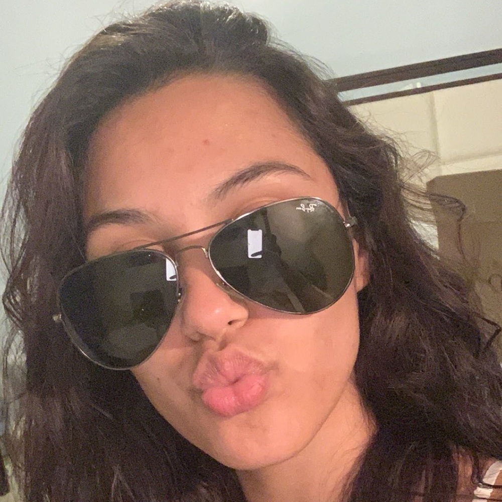 Silver black Ray Bans